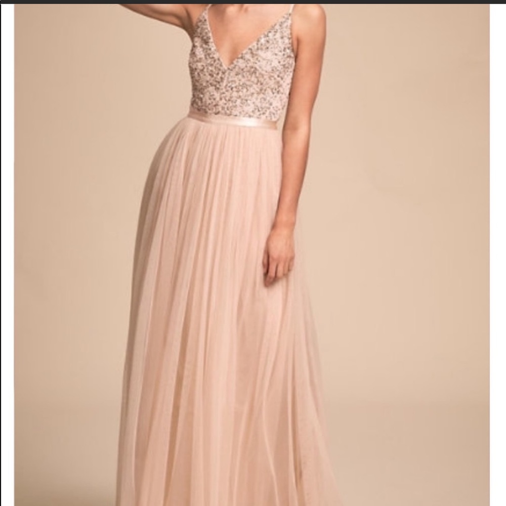 BHLDN Avery Dress in Oyster